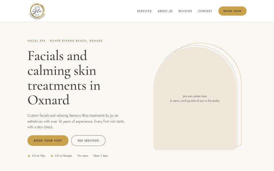 Preview of the light version of the homepage